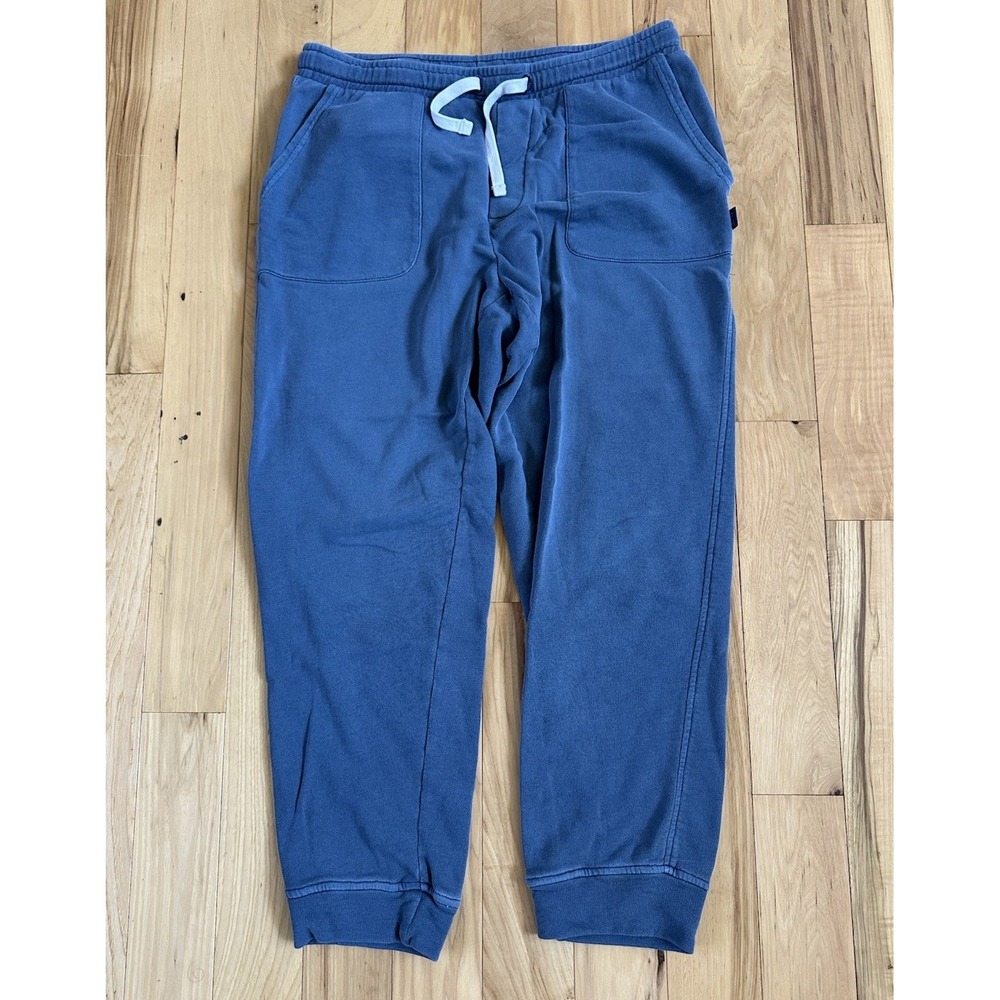 Vineyard Vines Mens Sweatpants Medium Blue Navy Jogger Athletic Fleece Tapered